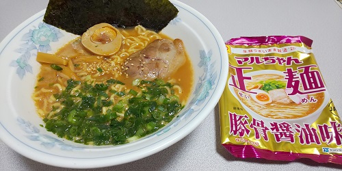 『マルちゃん正麺 豚骨醤油味』