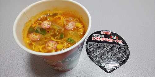 『くまモンのトマトチリ味ラーメンだモン！』