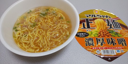 『マルちゃん正麺カップ 濃厚味噌』