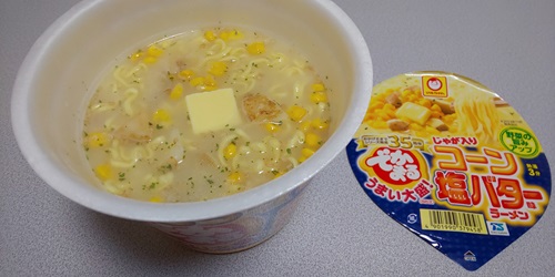 『でかまる じゃが入りコーン塩バター味ラーメン』