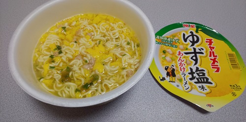 『チャルメラどんぶり ゆず塩味あんかけラーメン』