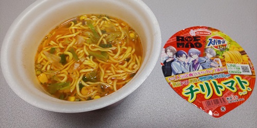 『スーパーカップ1.5倍×ROF-MAO チリトマト味ラーメン』