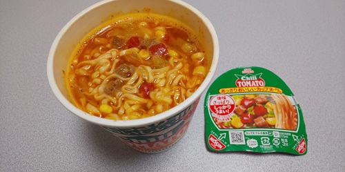 『あっさりおいしいカップヌードル チリトマト』