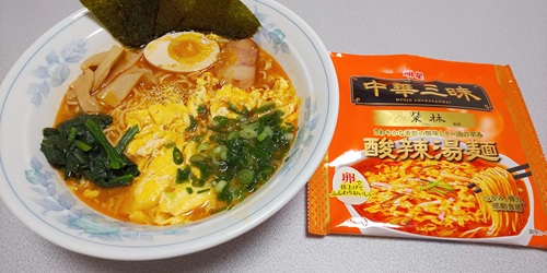 『中華三昧 塋林 酸辣湯麺』