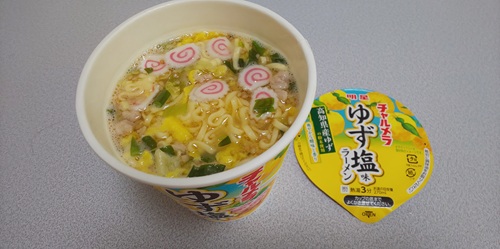 『チャルメラカップ ゆず塩味ラーメン』