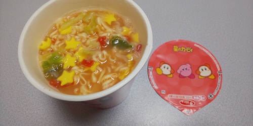 『星のカービィ クリーミートマト味ヌードル』