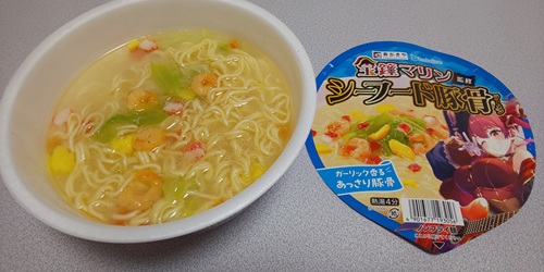 『宝鐘マリン監修 シーフード豚骨ラーメン』