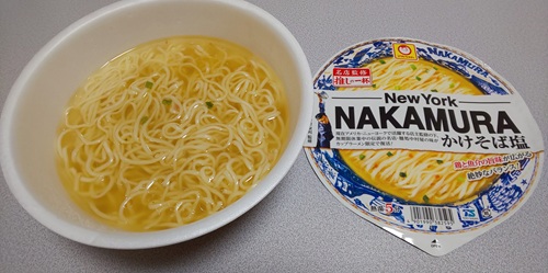 『推しの一杯 NAKAMURA かけそば塩』