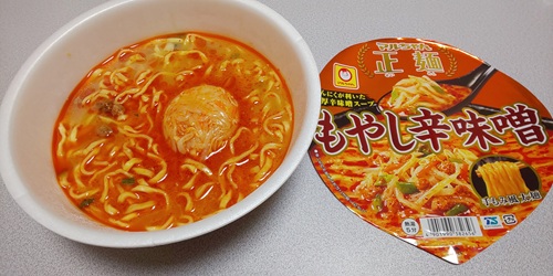 『マルちゃん正麺 カップ麺 カップ もやし辛味噌』