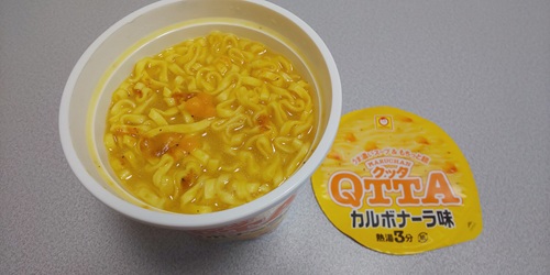 『MARUCHAN QTTA カルボナーラ味』