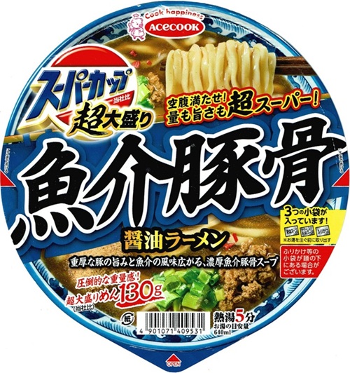 『スーパーカップ超大盛り 魚介豚骨醤油ラーメン』